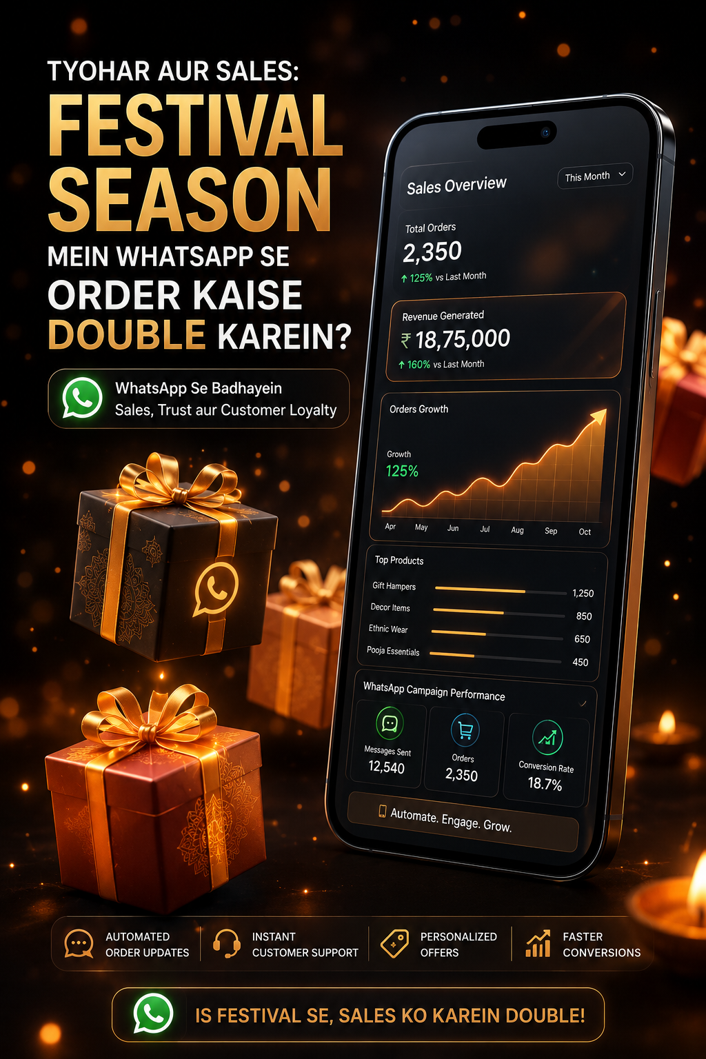 Tyohar Aur Sales: Festival Season Mein WhatsApp Se Order Kaise Double Karein?